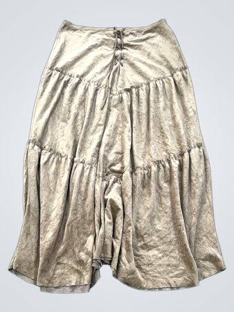 LES RIVALES Stufen-Maxikleid
