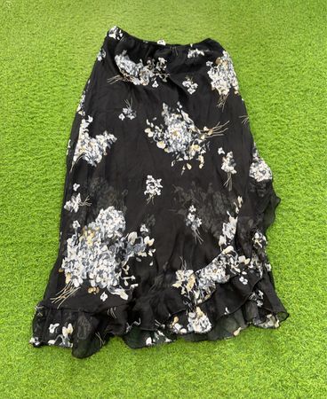 Fan June Floral Ruffle Skirt