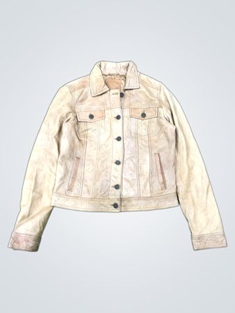 Giacca in pelle tan
