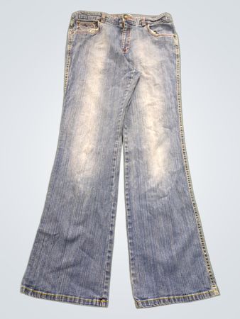 G.I.L.I. Damen Blaue Jeans