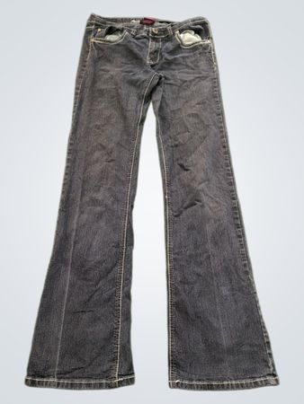 Sweet Jeans Damen Dunkelblau Flared Jeans