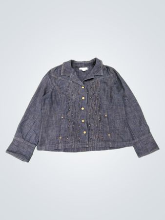 Coldwater Creek Classic Women's Denim Jacket Size 14