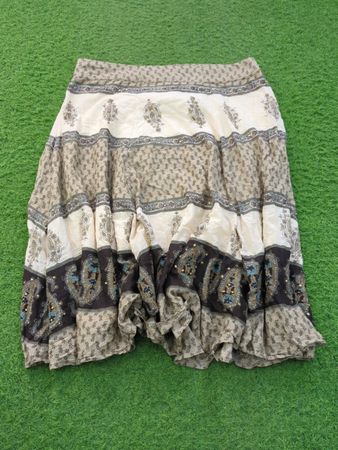 NEW YORK & COMPANY Damen Bohemian Print Midi Rock