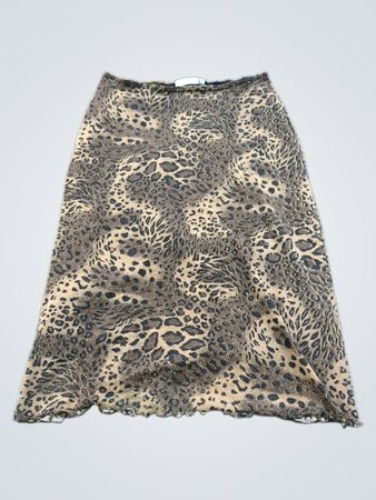 Hennes Collection Leopardprint-Midirock