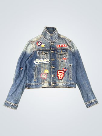 Superdry Denim Jacket with Patches