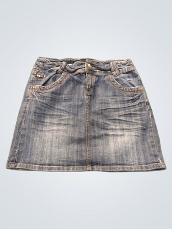 Jupe en denim Camafeu