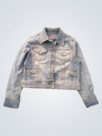 Illegal Teams Denim Jacket with Peace Graphic