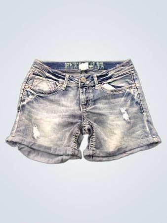 Shorts en denim hydraulique