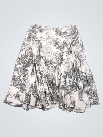 Claudia Richard Floral Print Midi Skirt