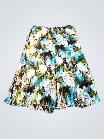 CANDA COLLECTION ATELIER Floral Plissee-Midirock