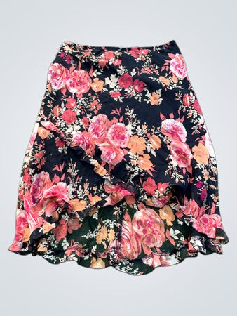 Trixxi Floral Print Midi Rock