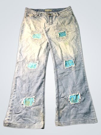JingJeans Distressed Flare Jeans