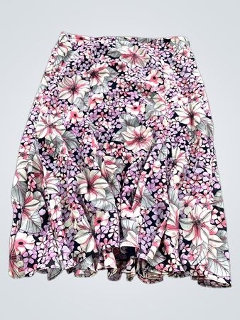 Sag Harbor Petite Floral Print Maxi Skirt