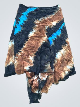Batikkleid asymmetrischer Rock