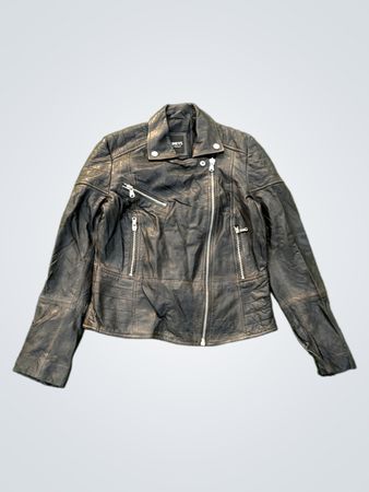 Barneys Originals Schwarze Leder-Bikerjacke
