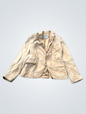 F & Co Leather Collection Blazer