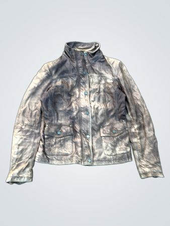 JILANI COLLECTION Brown Leather Jacket