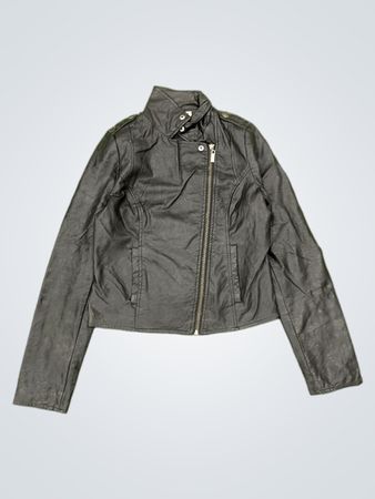 Arizona Jean Co. Black Kunstleder-Motorradjacke