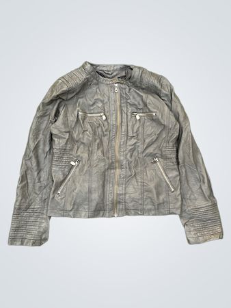 LOCK&LOVE Veste en cuir synthétique pour femmes