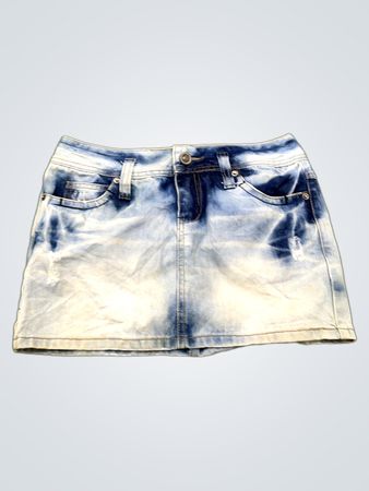 Distressed-Jeans-Minirock
