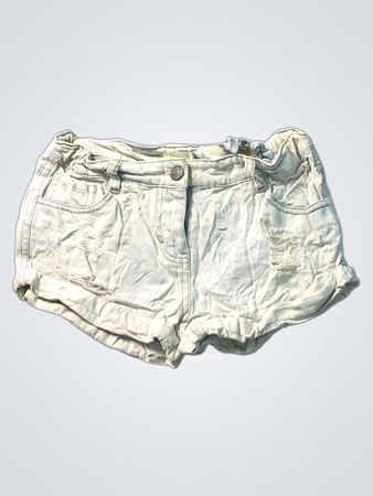 Jeans-Shorts mit Used-Look