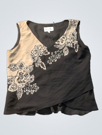 Studio I Ärmellose Bluse mit Blumenmuster