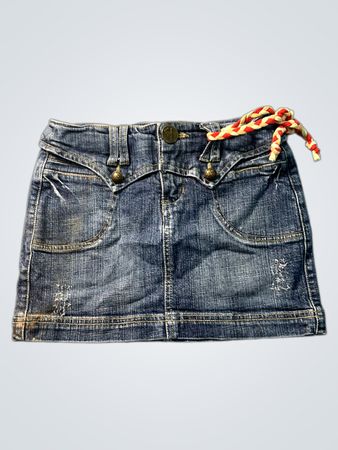 Energie Young Jeansrock mit Kordelgürtel