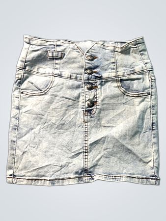 Jeansrock mit Knopfleiste vorne