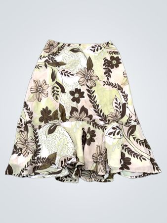 Alfred Dunner Petite Floral Ruffle Rock
