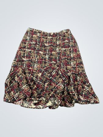 Ann Taylor Loft Petite Plaid Midirock