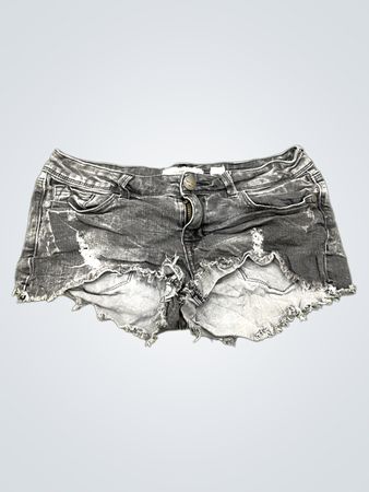 Jeans-Shorts mit Destroyed-Optik