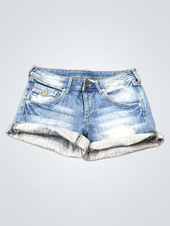 H&M & DENIM Damen Blue Denim Shorts Größe 8