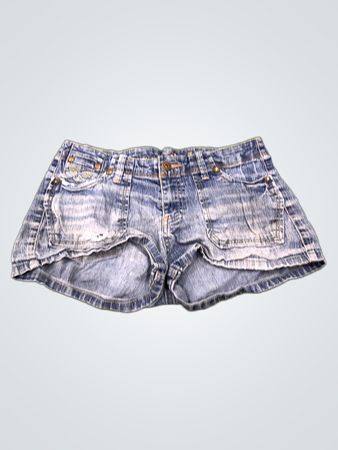Rocawear Damen-Jeansshorts mit gestickten Flügeln