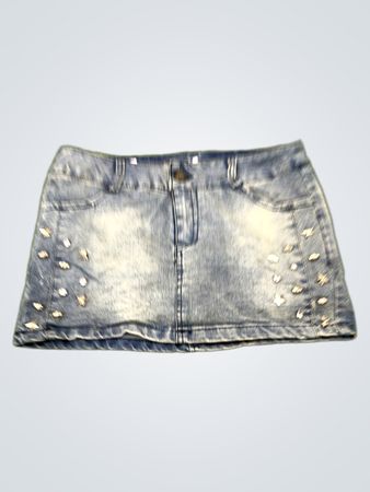 Jeansrock mit Strassverzierung