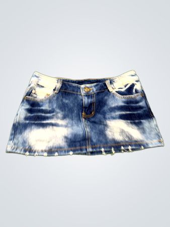 Blauer Jeans-Minirock