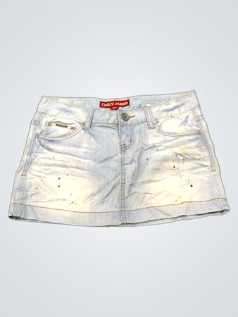 ONLY JEANS hellblauer Denim-Minirock
