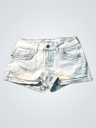Morgan Light Wash Denim-Shorts