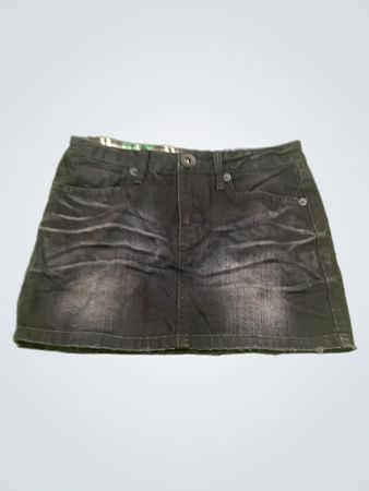 RELEXE Black Denim Minirock