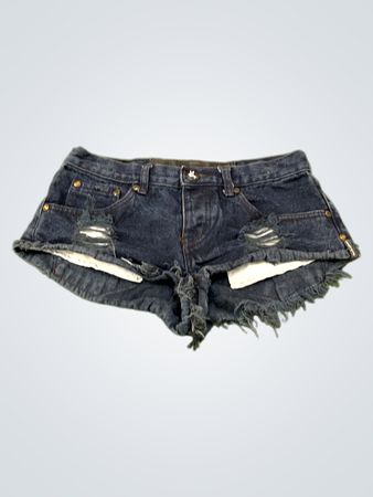 One Teaspoon Distressed Denim Shorts