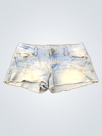 Amethyst Jeans Damenhell waschbare, distressed Jeansshorts