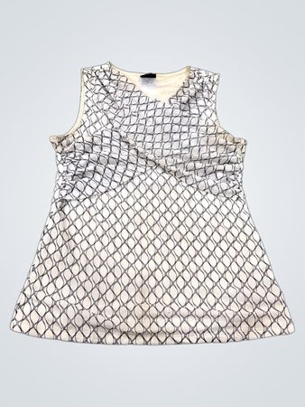 Worthington Damen ärmelloses Oberteil mit geometrischem Muster