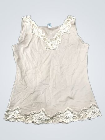 FLEXEES Spitzenbesatz Tanktop