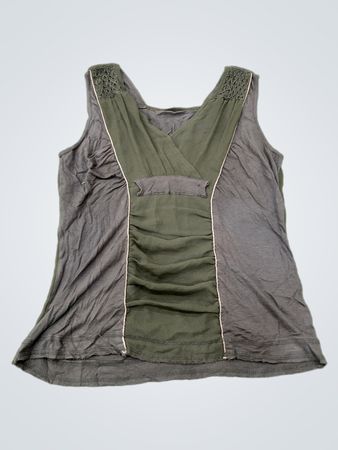 Ärmelloses Wickel-Top