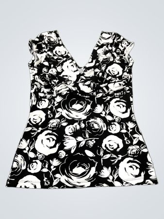 White House Black Market Floral Strickoberteil