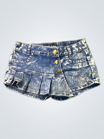 CCDD JEANS Blue Denim Rock-Shorts