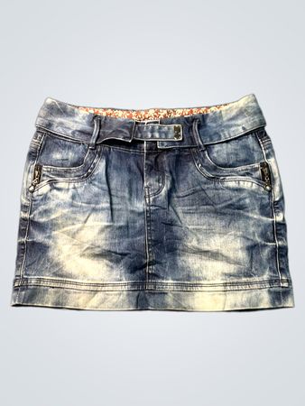 ANGEL GARDEN Women's Blue Denim Mini Skirt