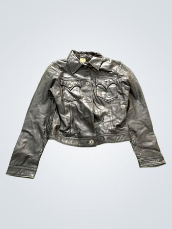 Jaqueta de Couro Feminina LAPEL