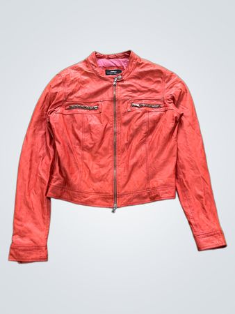 Conbipel Vera Pelle Veste en cuir rouge