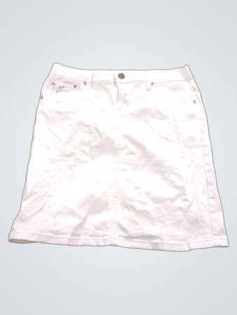 Earl Jean Weißer Denim-Rock