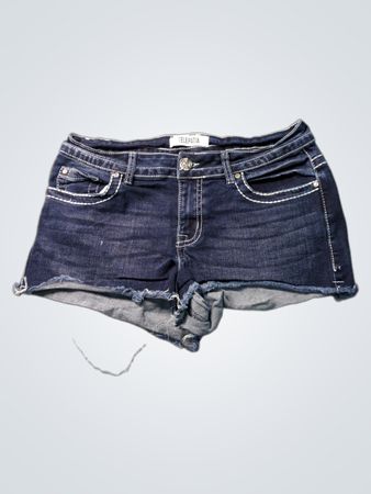 TELEPATIA Women's Embellished Denim Shorts